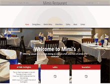 Tablet Screenshot of mimisrestaurant.net